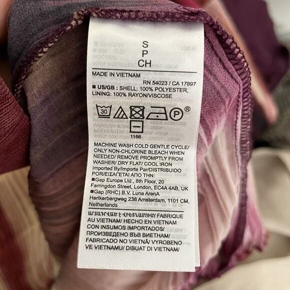 Banana Republic Womens Ana Maxi Dress S Micro Pleated Ombré Jewel Tone Goddess - Picture 7 of 7